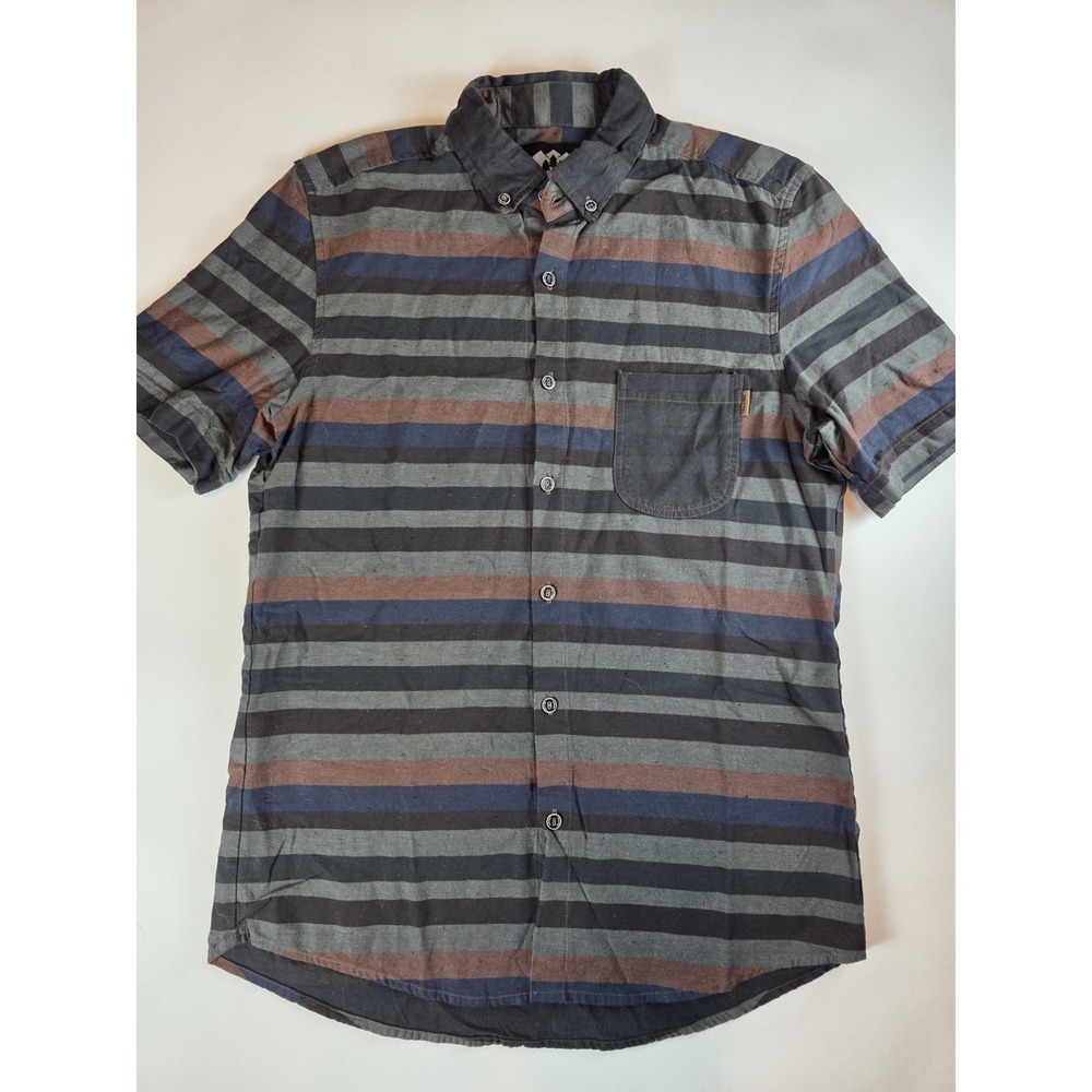 Coalatree Eco-Minded Goods Shirt Men's‎ Size Medium Sienna Stretch Organic Hemp